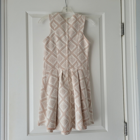 Summer White and Pink Sleeveless Mini Dress Small NWOT - Picture 3 of 5